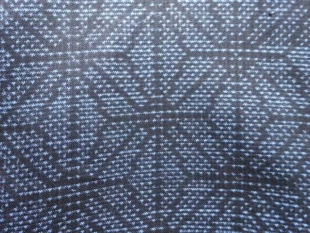 JAPANESE KIMONO / ANTIQUE KIMONO / DORO OSHIMA TSUMUGI / SILK / WOVEN ASANOHA / 5MARUKI